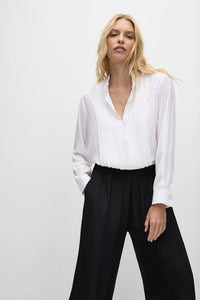 Mela Purdie Soft Tux Blouse F67 8694