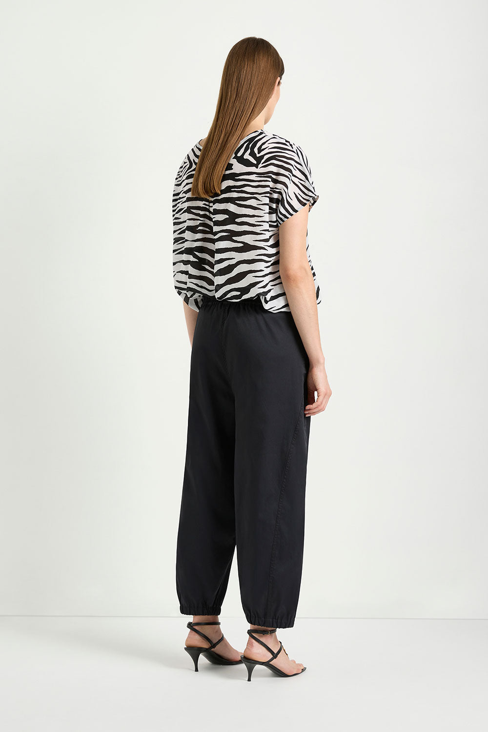 Mela Purdie Crop Club Pant in Black F613 1863