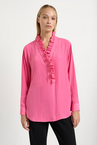Mela Purdie Frill Neck Blouse F67 8497