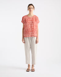 Mela Purdie Cap Shell Animal Silk F827 7167