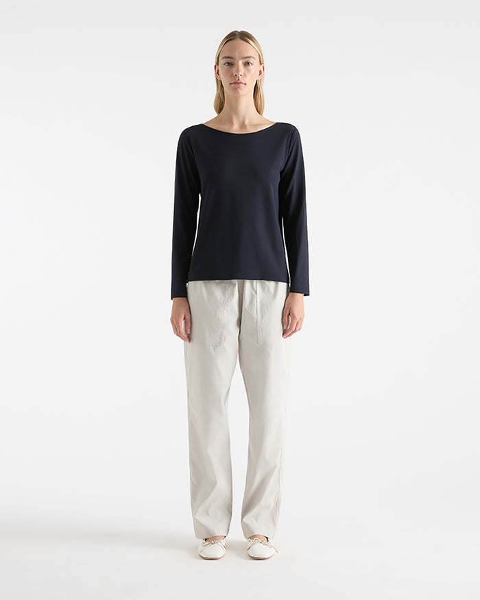 Mela Purdie L/S Relaxed Boat Neck F01 2814