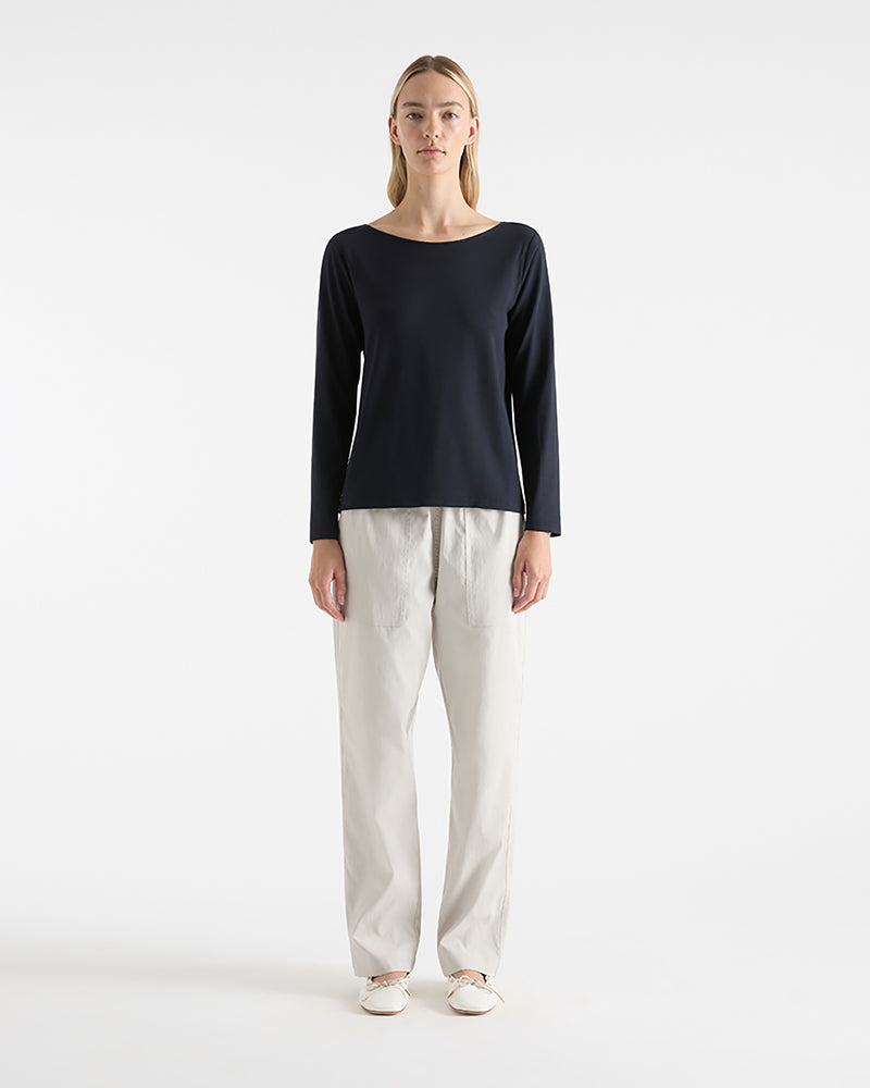 Mela Purdie L/S Relaxed Boat Neck F01 2814