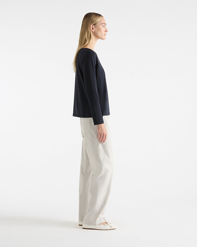 Mela Purdie L/S Relaxed Boat Neck F01 2814