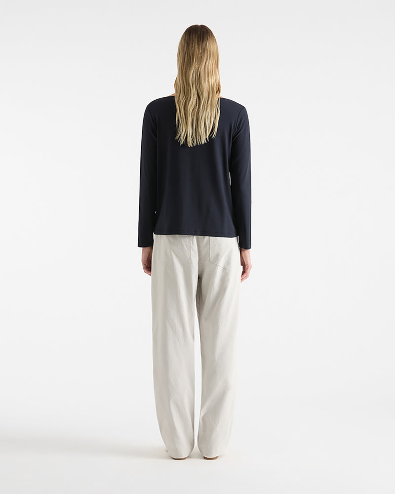 Mela Purdie L/S Relaxed Boat Neck F01 2814