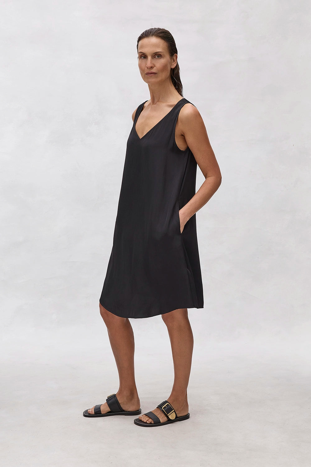 Mela Purdie Audrey Dress in Black F67 3630