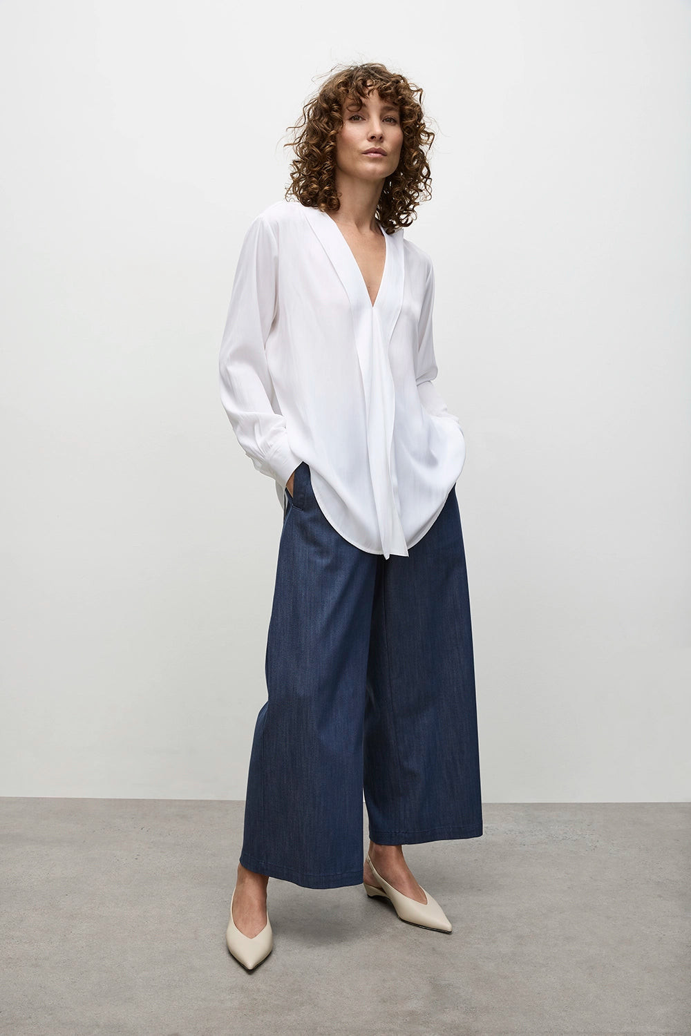 Mela Purdie Ribbon Edge Shirt in White F67 8627