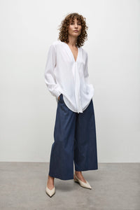 Mela Purdie Ribbon Edge Shirt in White F67 8627