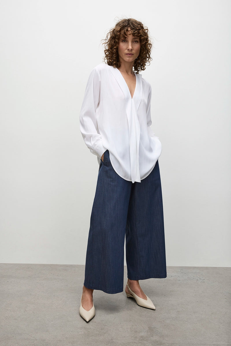 Mela Purdie Ribbon Edge Shirt in White F67 8627