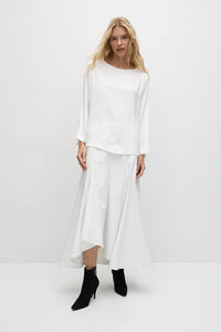 Mela Purdie Long Sleeve Slice Neck Plaza F608 8702