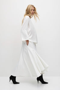Mela Purdie Long Sleeve Slice Neck Plaza F608 8702
