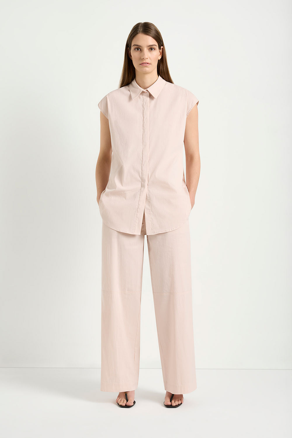 Mela Purdie Long Slice Pant in Shell F65 1875