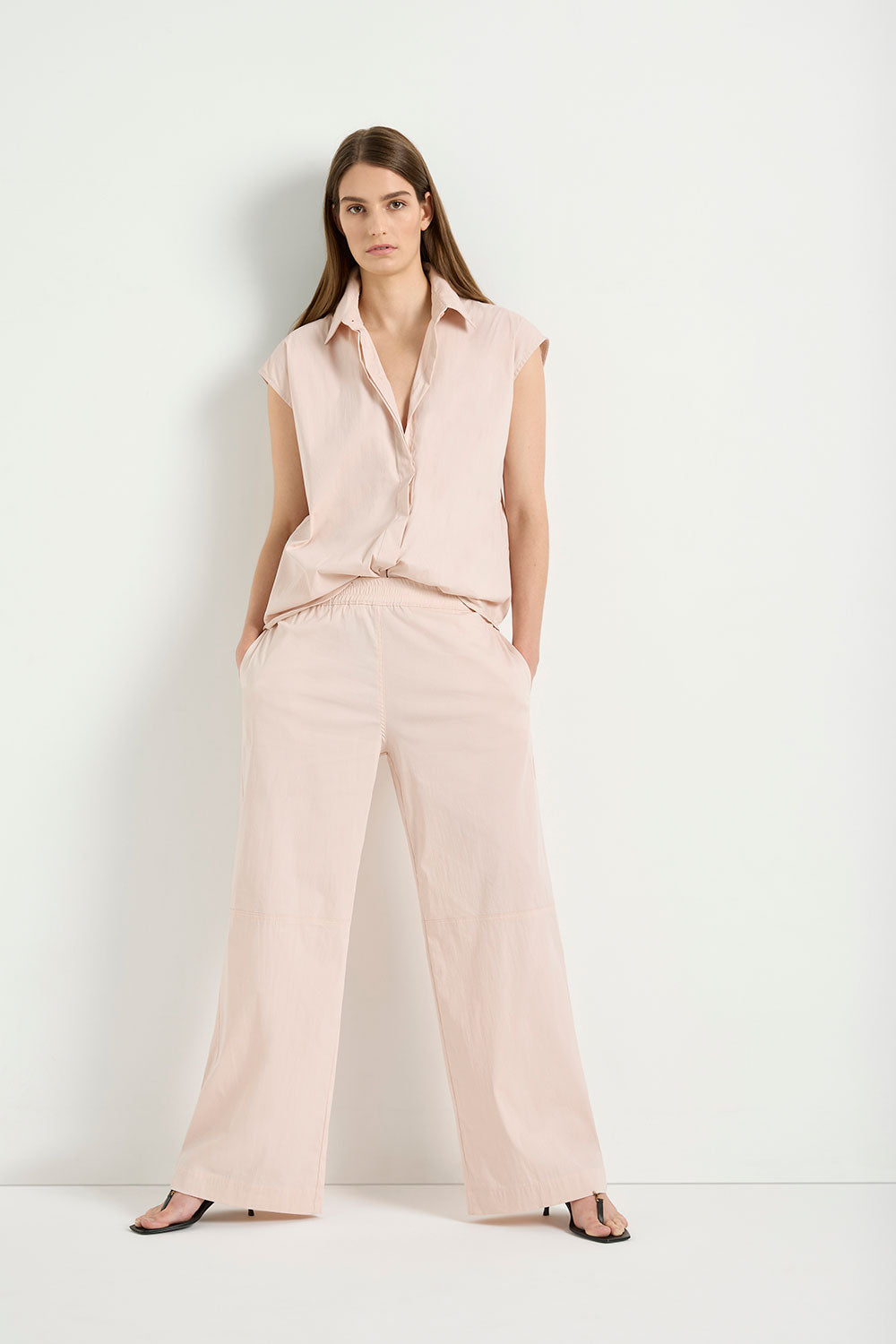 Mela Purdie Long Slice Pant in Shell F65 1875