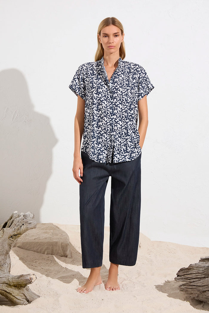 Mela Purdie Soft Stand Shirt F842 8629 - Pre-Order November Delivery