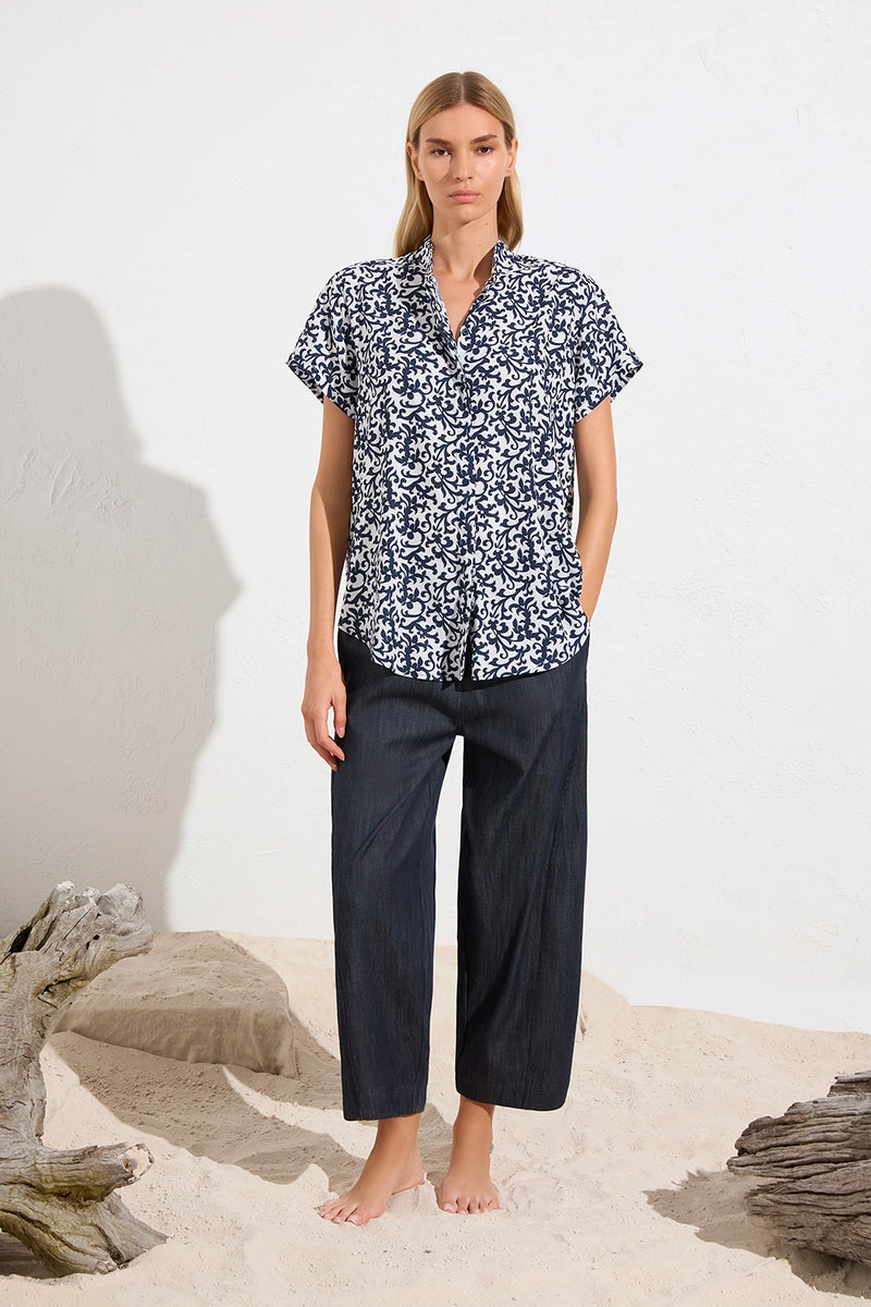 Mela Purdie Soft Stand Shirt F842 8629 - Pre-Order November Delivery