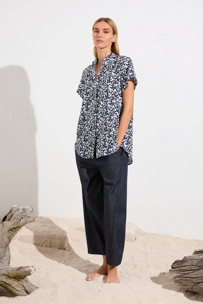 Mela Purdie Soft Stand Shirt F842 8629 - Pre-Order November Delivery