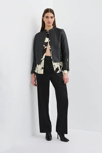 Caravan & Co Hudson Leather Bomber Jacket CJ413