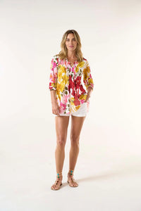 One Season Poppy Top Flamenco Yellow Cotton Yellow