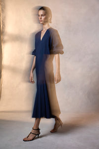 Mela Purdie Bell Dress in Sapphire F65 3300