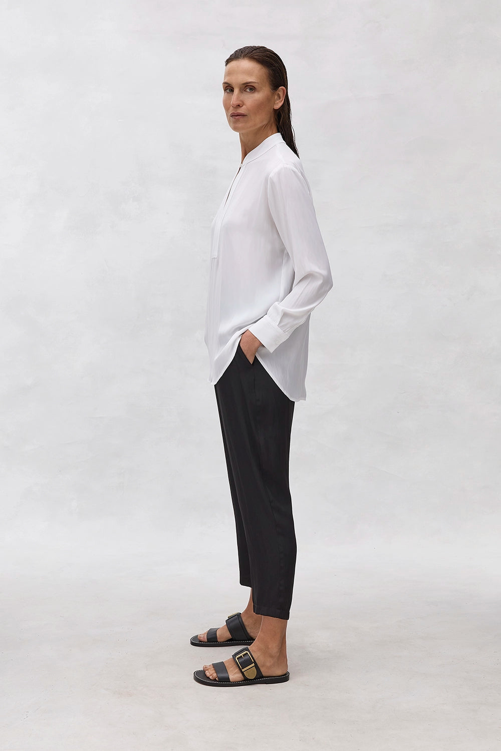 Mela Purdie Keyhole Shirt in Platinum F67 8569