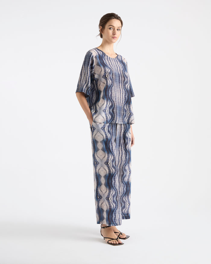 Mela Purdie Plaza T Silk Print F823 2250