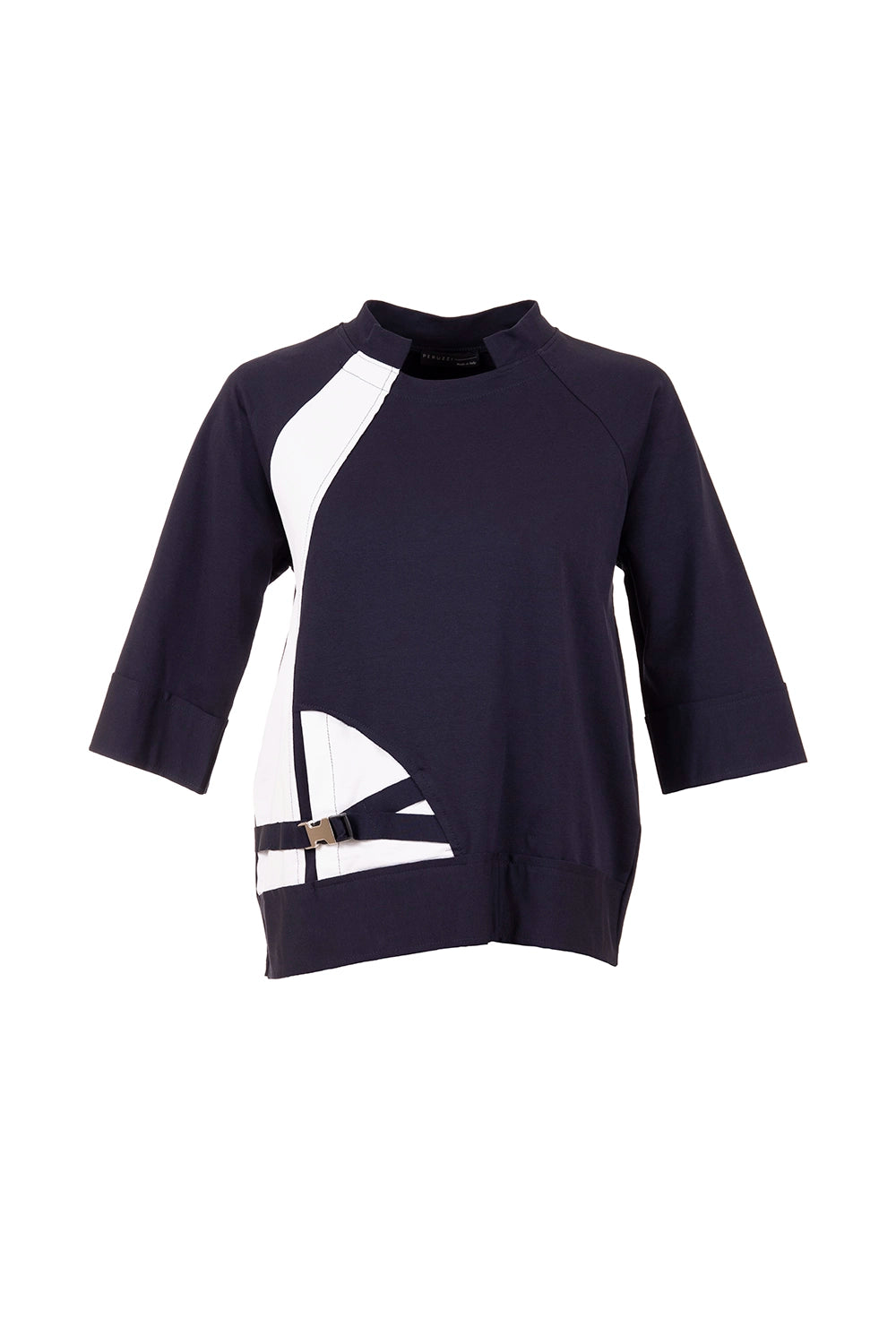 Peruzzi Buckle Colour Block Top s25140