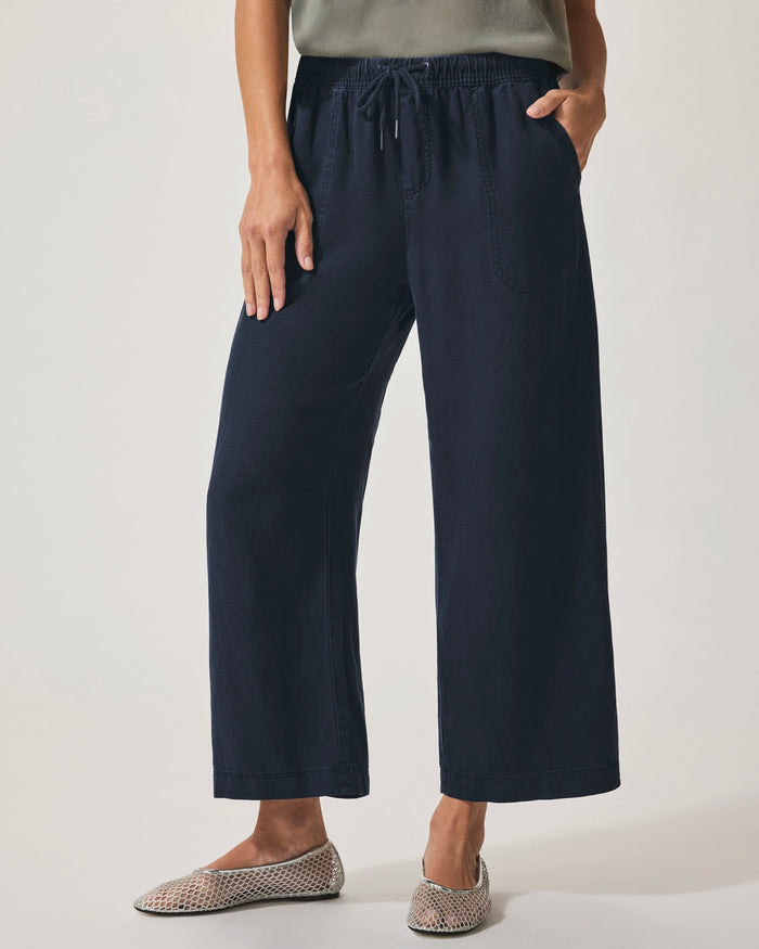 Splendid Angie Crop Wide Leg in Navy RS2C95R