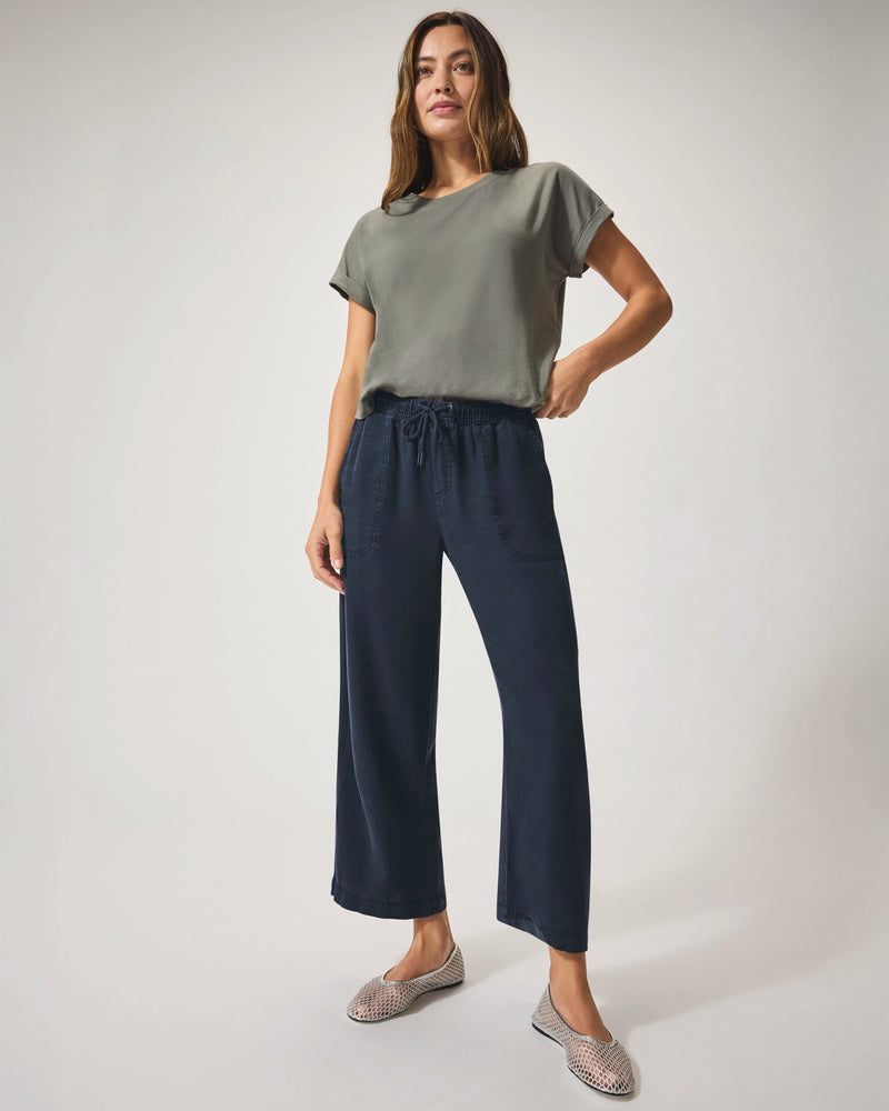 Splendid Angie Crop Wide Leg in Navy RS2C95R
