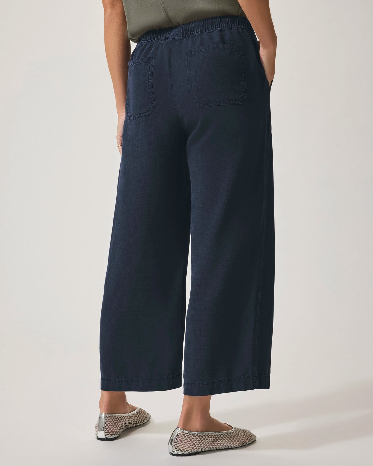Splendid Angie Crop Wide Leg in Navy RS2C95R