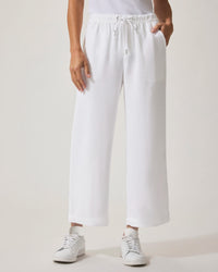 Splendid Angie Crop Wide Leg in White RS2C95R