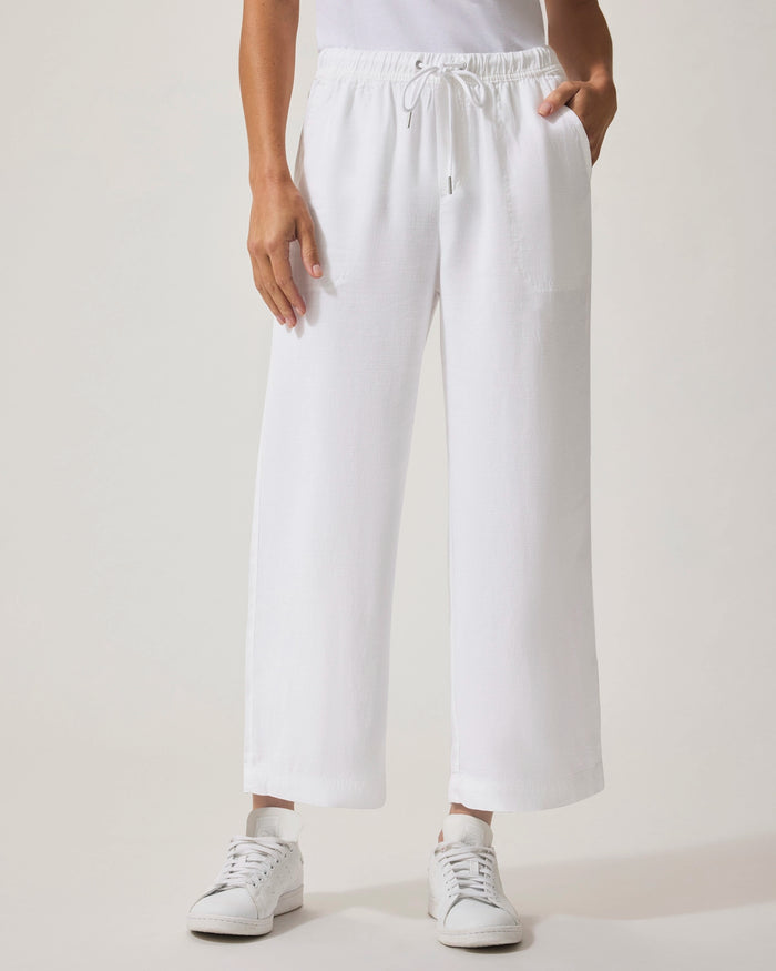 Splendid Angie Crop Wide Leg in White RS2C95R