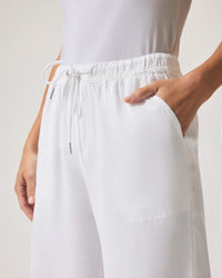 Splendid Angie Crop Wide Leg in White RS2C95R