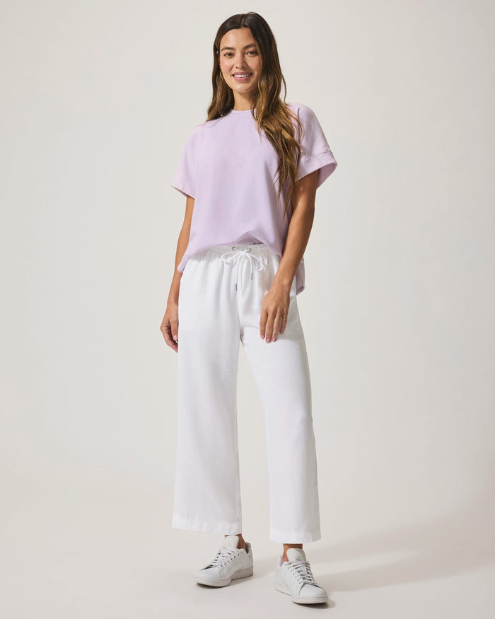 Splendid Angie Crop Wide Leg in White RS2C95R