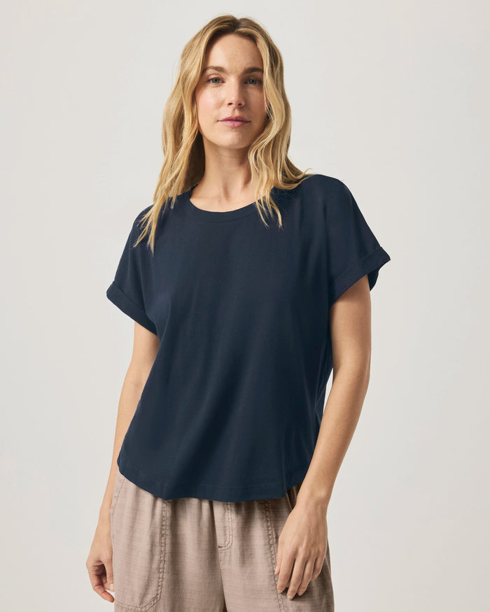 Splendid Skye SS Tee in Navy RS2K280