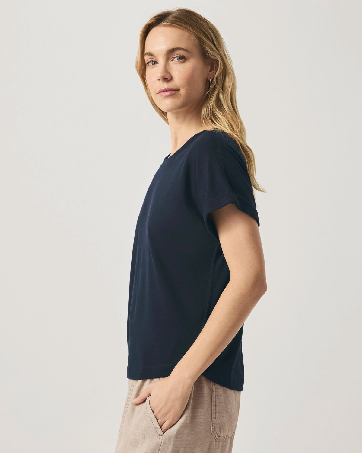 Splendid Skye SS Tee in Navy RS2K280