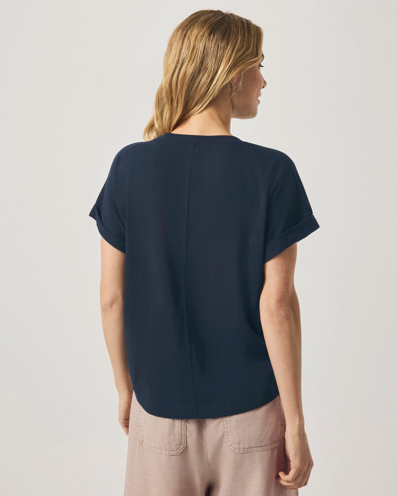 Splendid Skye SS Tee in Navy RS2K280