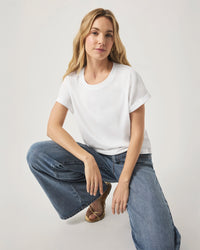 Splendid Skye SS Tee in White RS2K280