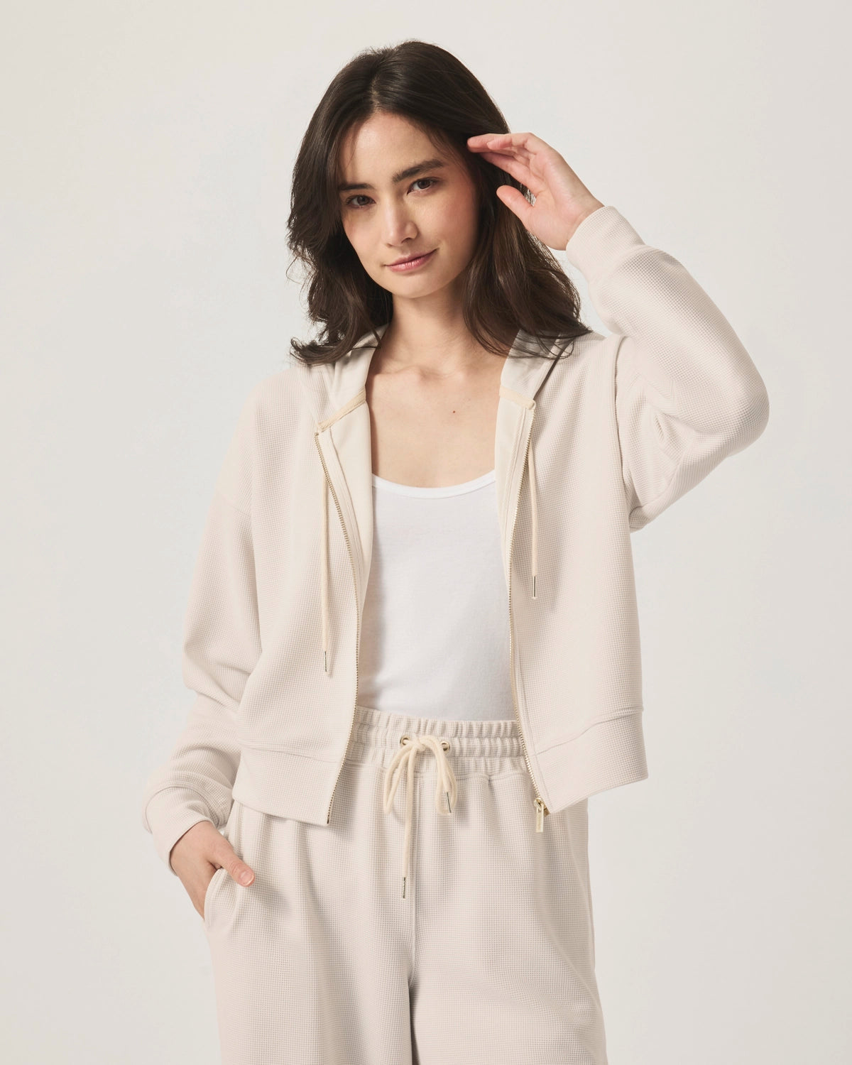 Splendid Waffle Scuba Zip Up RS5K720