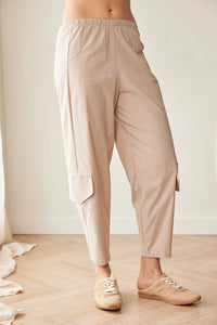 Peruzzi Cargo Slouch Trouser in Sand S26197