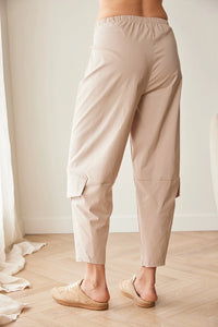 Peruzzi Cargo Slouch Trouser in Sand S26197
