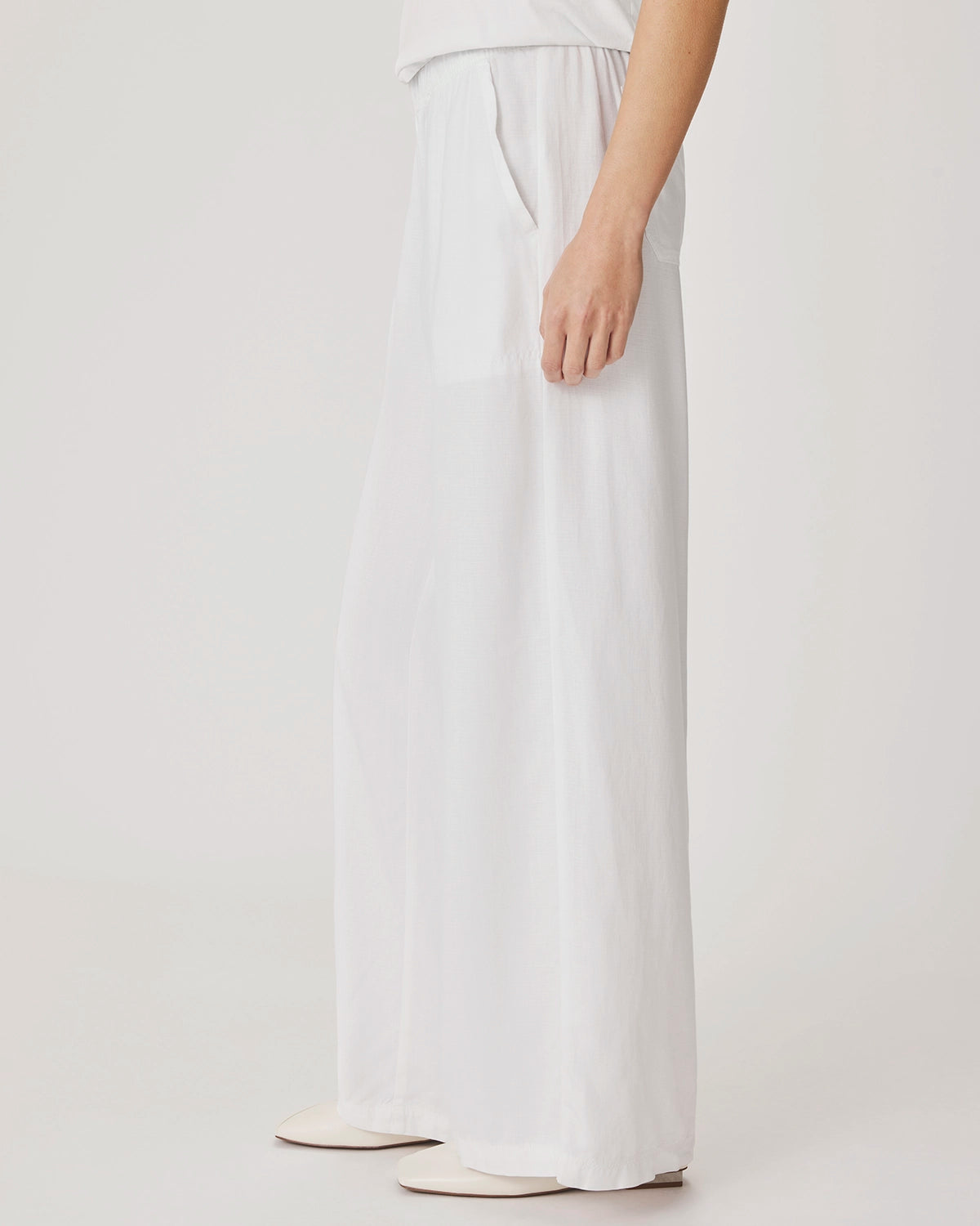 Splendid Angie Palazzo Pant in White RM3C880