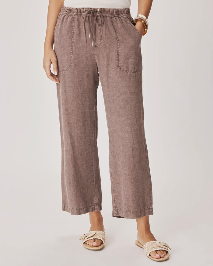 Splendid Angie Crop Wide Leg in Wicker RS2C95R