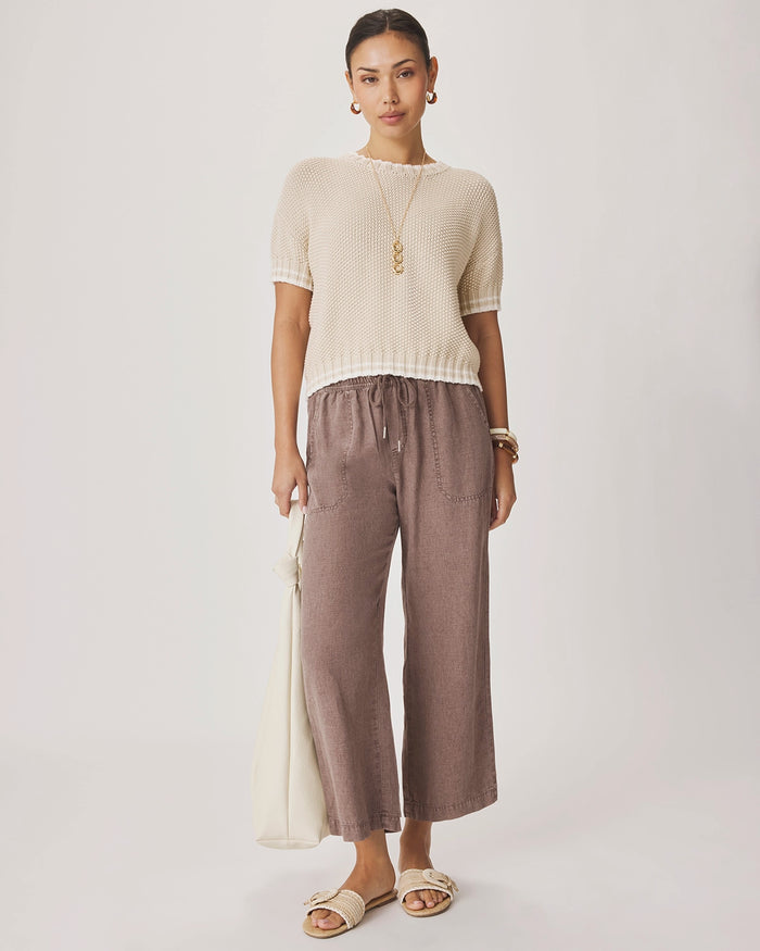 Splendid Angie Crop Wide Leg in Wicker RS2C95R
