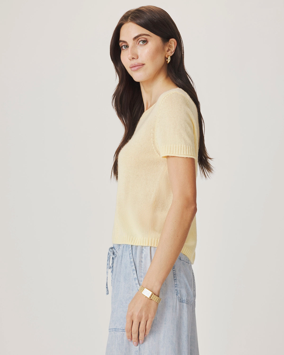 Splendid Emerson Short Sleeve Sweater in Honeysuckle RS6S270