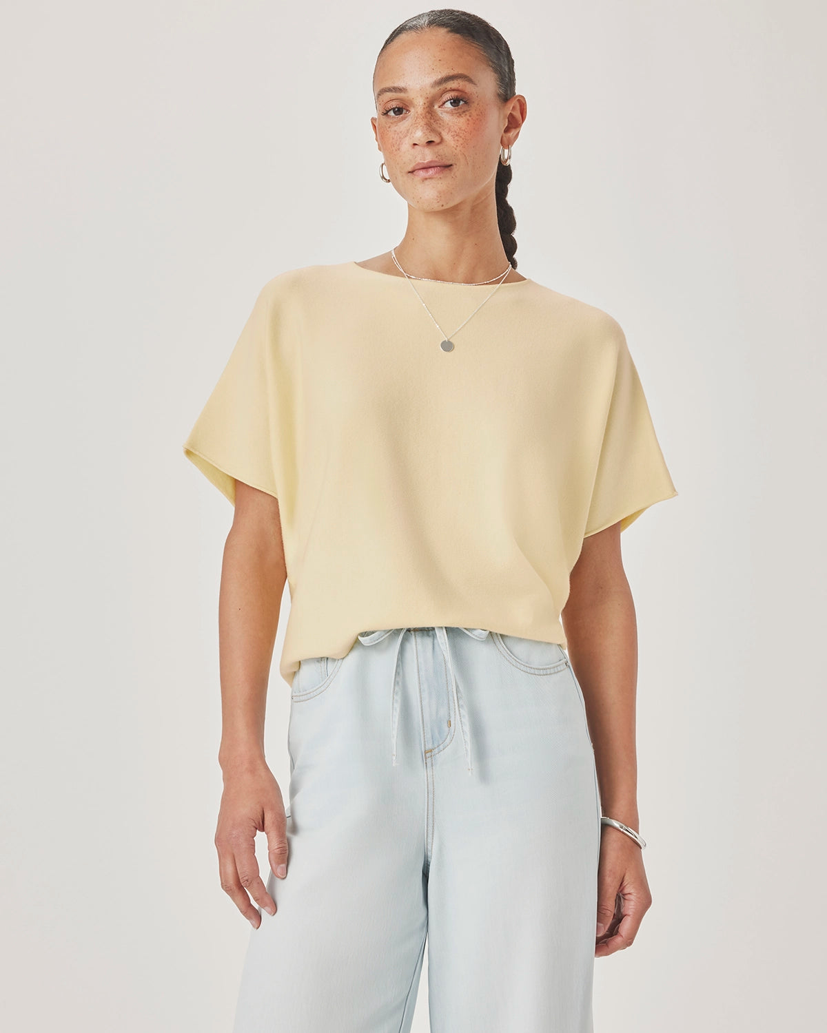Splendid Christa Short Sleeve Sweater in Honeysuckle RS6S290