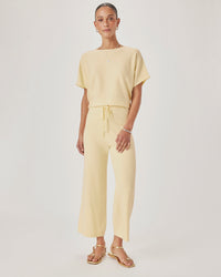 Splendid Christa Short Sleeve Sweater in Honeysuckle RS6S290