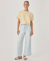 Splendid Christa Short Sleeve Sweater in Honeysuckle RS6S290