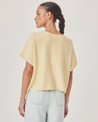 Splendid Christa Short Sleeve Sweater in Honeysuckle RS6S290