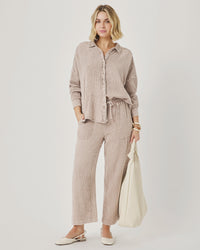 Splendid Ava Gauze Pant in Light Wicker RS6C860