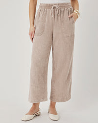 Splendid Ava Gauze Pant in Light Wicker RS6C860