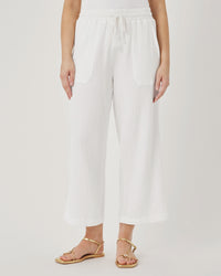 Splendid Ava Gauze Pant in White RS6C860